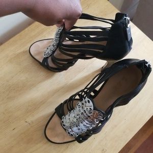 4" Black Platform L.A.M.B. Heels